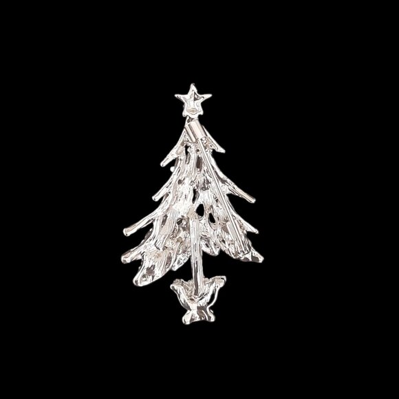 Colorful Whimsical Rhinestone Christmas Tree Brooch Pin *NEW* - Picture 2 of 2